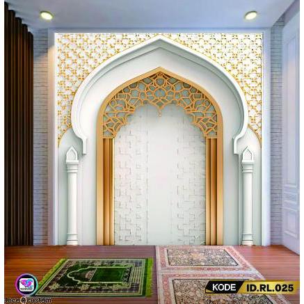 Wallaper 3D - Wallpaper Custom Mushola Motif Masjid