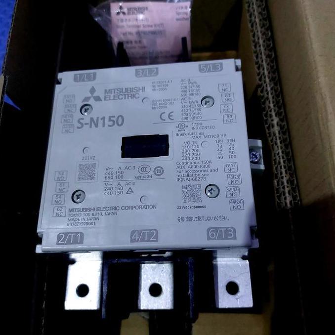 SN150 KONTAKTOR MITSUBISHI S-N150 ORIGINAL SN-150 ASLI