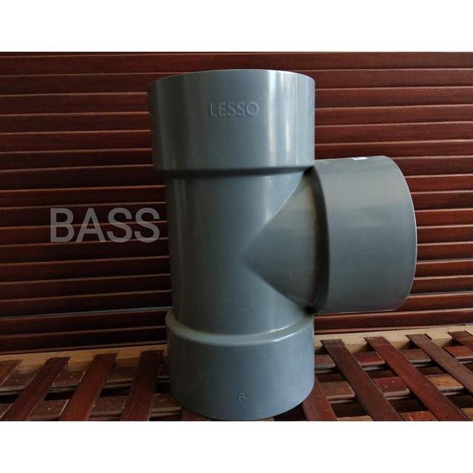 Tee PVC 6" inch D Lesso Tee Sok Equal Tee Fitting Sambungan Pipa Pvc