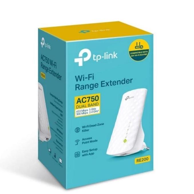 TERBARU - TpLink RE200 AC750 Mesh Wi-Fi Range Extender Tp-Link RE200