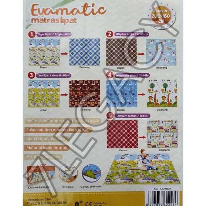 HARGA DISC - Evamatic matras lipat 180x200cm /evamat tikar lipat 180x200cm / karpet