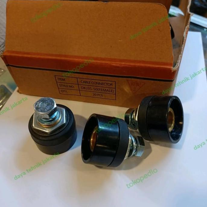 konektor kabel las 35-50 female / soket kabel las dkj 35-50 dtt