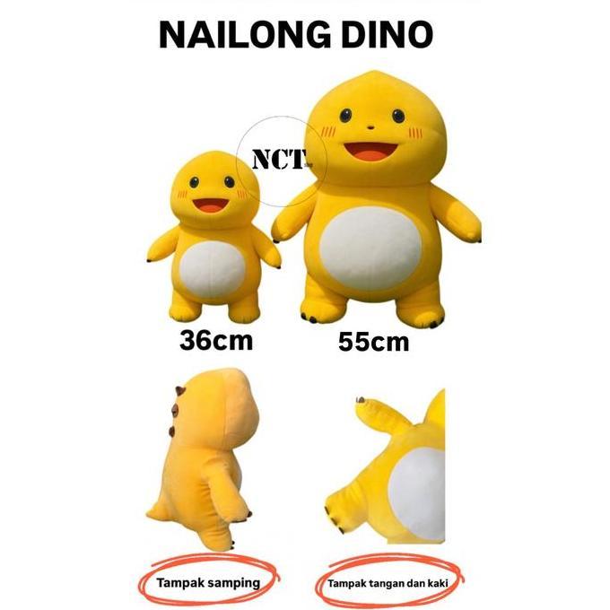 Boneka Nailong Dino Kuning / Boneka Nailoong / Boneka Dino Kuning