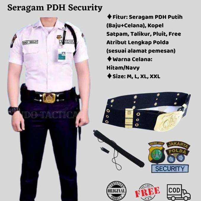 Seragam Pdh Satpam Kumplit, Seragam Pdh Putih