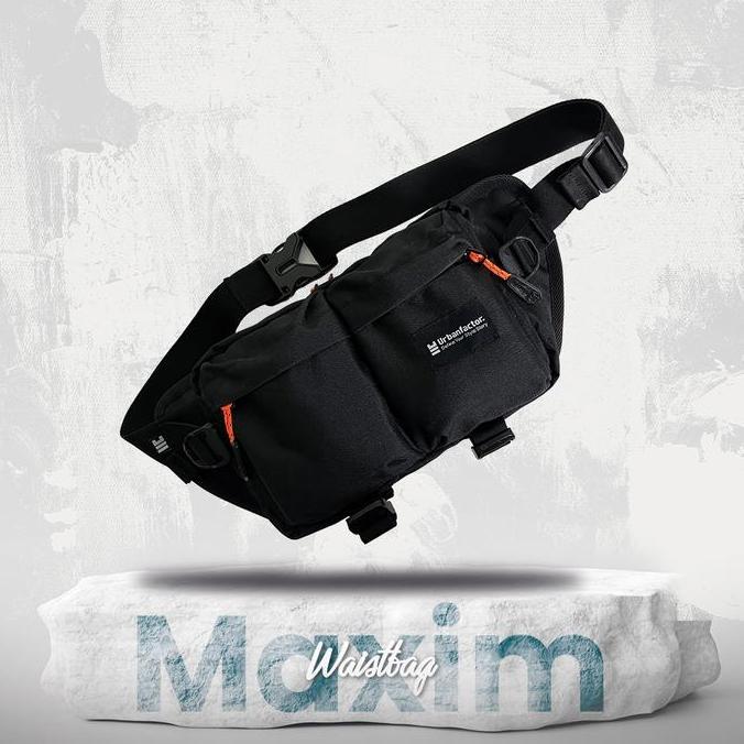 Waist Bag Maxim Tas Selempang Pria Unisex Sling Bag Water Resistant Casual Stylish
