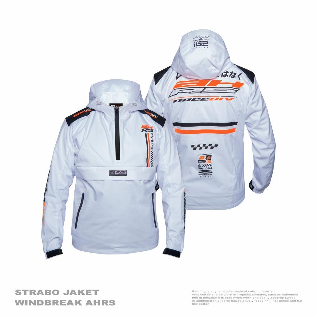 AHRS Windbreaker Jacket - Strabo Jaket Motor White