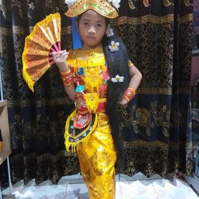 Pakaian adat bali penari baju untuk anak perempuan