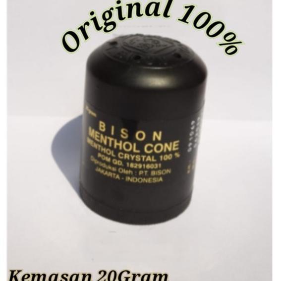 BISON MENTHOL CONE 20GR BISON MENTHOL BB UKURAN BESAR UNTUK MELEGAKAN PERNAFASAN