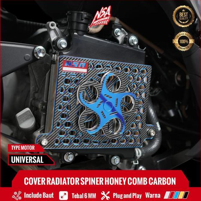 Cover Radiator Carbon Vario 125-150, Pcx 150, Adv 150 Honeycomb Spiner Carbon Series Akrilik Aksesor