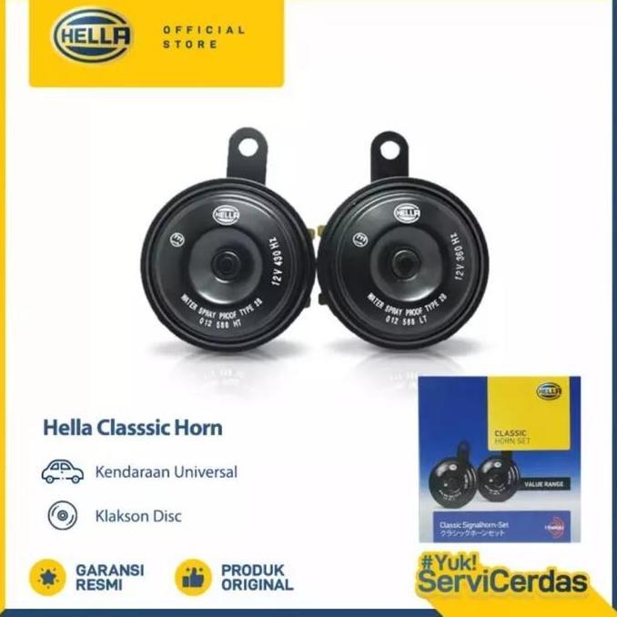 KLAKSON HELLA DISC CLASSIC 12V ORIGINAL HELLA KLAKSON MOTOR MOBIL Terlaris