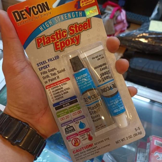 lem besi devcon - plastik steel epoxy devcon