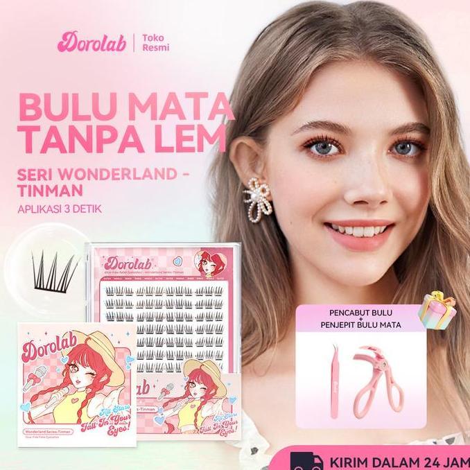DOROLAB Wonderland SeriesTinmanBulu mata palsu pemula bebas lem tidak perlu menggunakan lem bulu mat