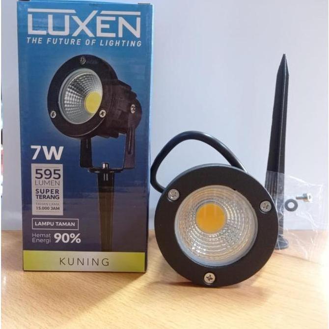 LAMPU SOROT LUXEN LED SOROT TAMAN LUXEN 5W 5 WATT 7W 7 WATT DI TANCAP