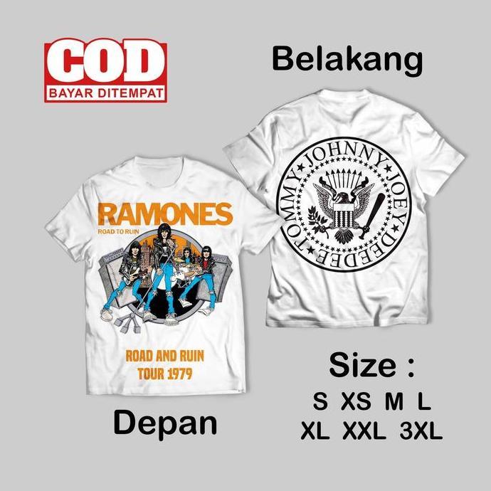 Kaos FullPrint Ramones | Metal | Kaos AOP Band Ramones