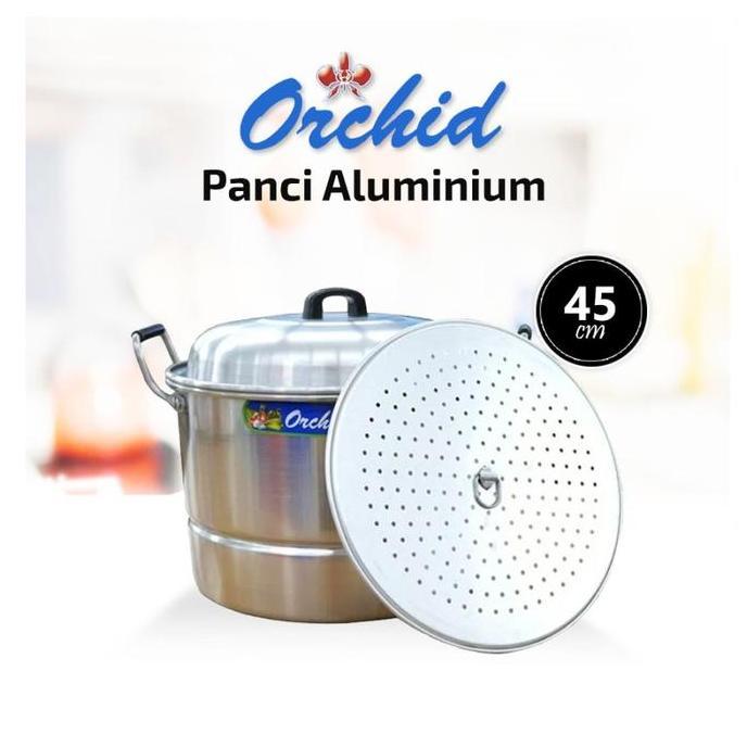 Langseng Alumunium Orchid 45 cm Panci Serbaguna