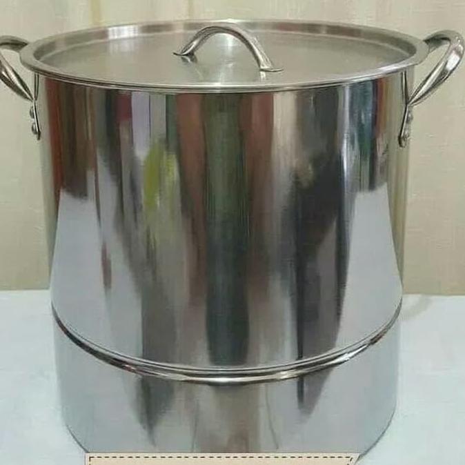 Panci Stock Pot WSP 40QT SUPRA Stainless/ Kukusan/ steamer / Langseng