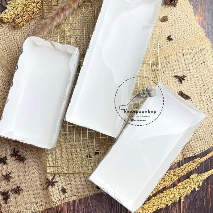 Dus Mika Putih isi 5pcs Dus Kue Bening Transparan Box Kue Brownies
