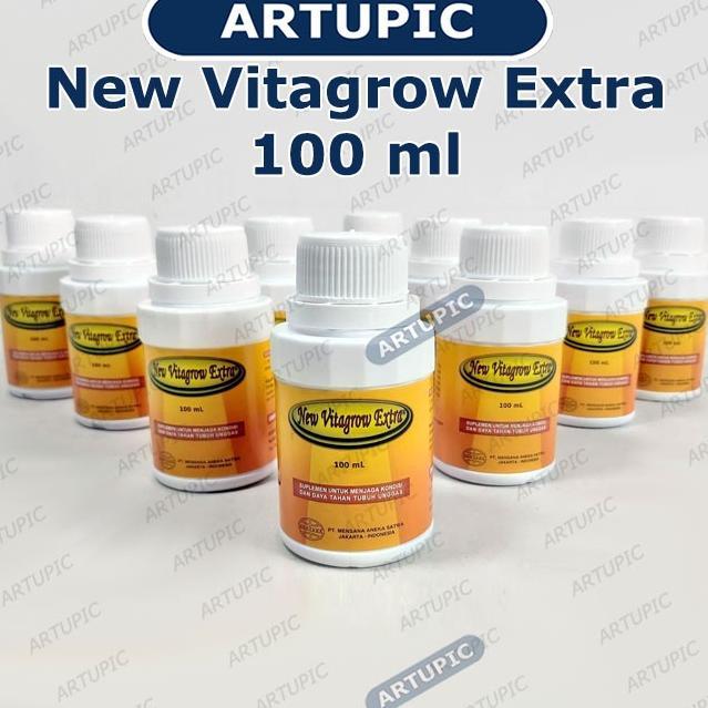 Vitagrow Extra 100 Ml Atp Vitamin Mineral Pertumbuhan Ayam Unggas
