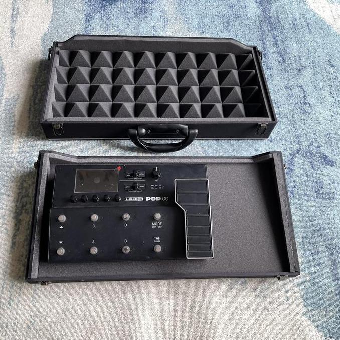 DI JUAL HARDCASE EFEK GITAR UNTUK LINE 6 POD GO BAHAN KUAT DAN BAGUS ORIGINAL DAN TERPERCAYA