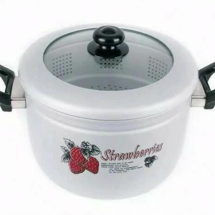 Dandang / Panca Guna / Panci Kukusan / Steamer 41 cm Maspion Alumunium Alat Aluminium Kaca Kitchenwa