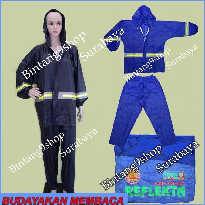 Jas hujan Jaket Celana Elephant Brand REFLEKTA