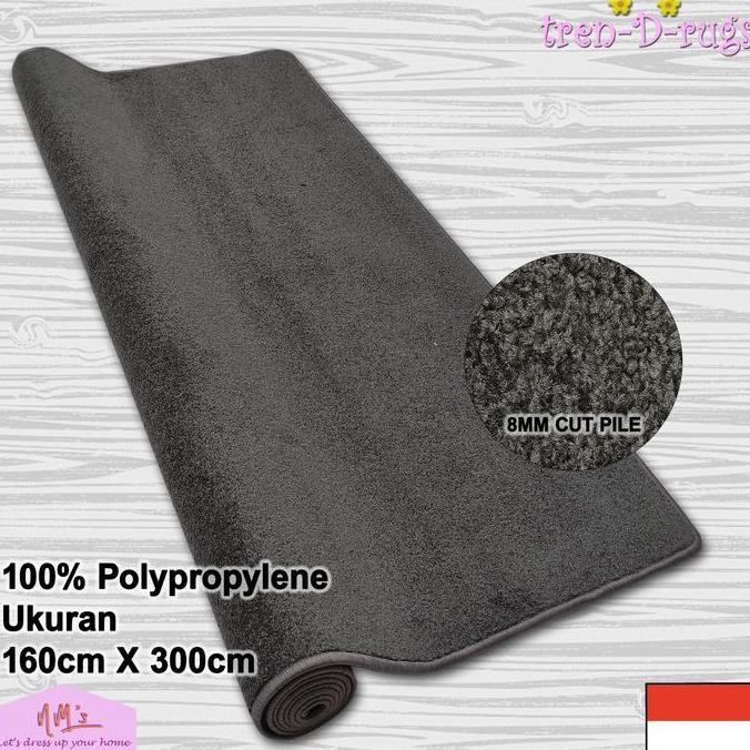 Karpet permadani polos jumbo bulu tebal alas ruang tamu minimalis NMs