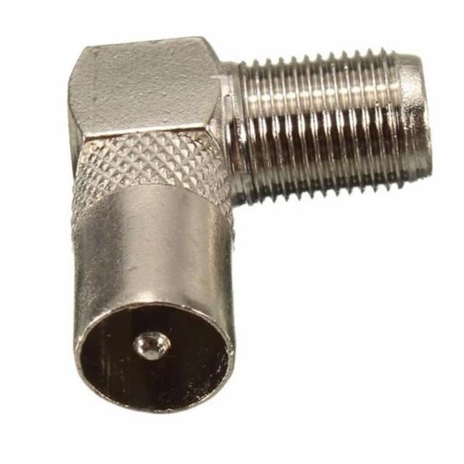 Jack L TV Antena Televisi Digital Antenna Anten Tabung Jek Konektor Tivi Drat Cowo Male To Connector