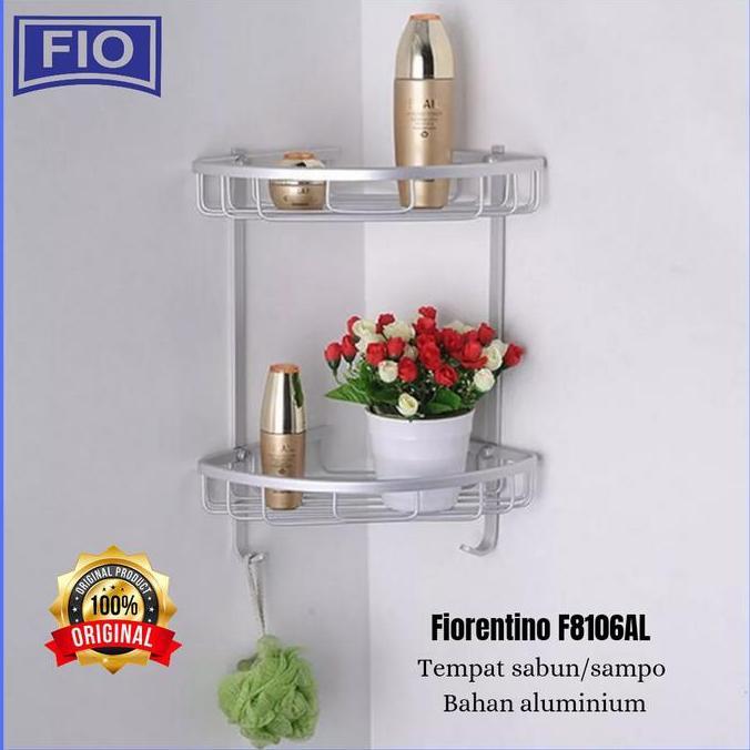 rak shampo sabun sudut alumunium/ rak sudut alumunium Fiorentino
