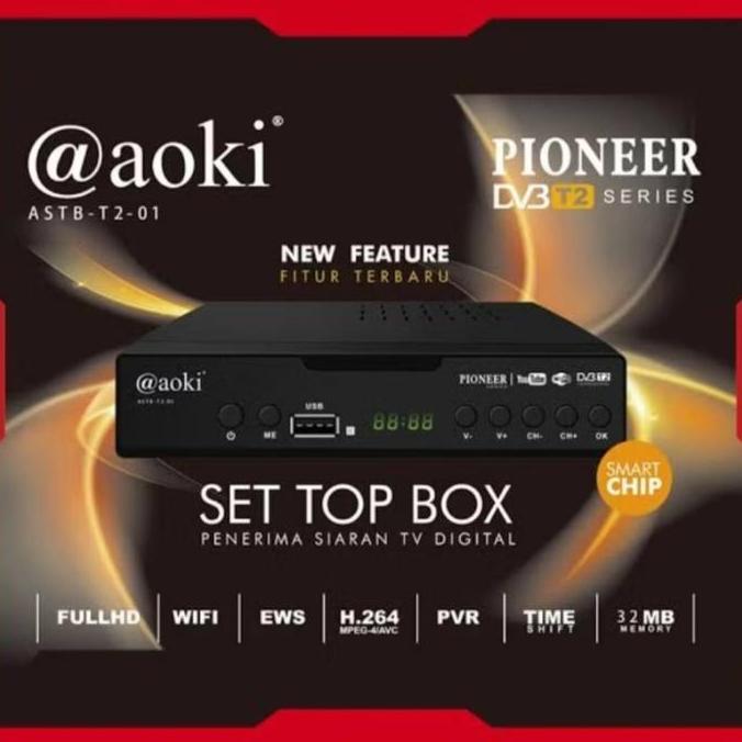 Set top box stb tv digital fleco dvb t2 ful hd siaran digital fleco