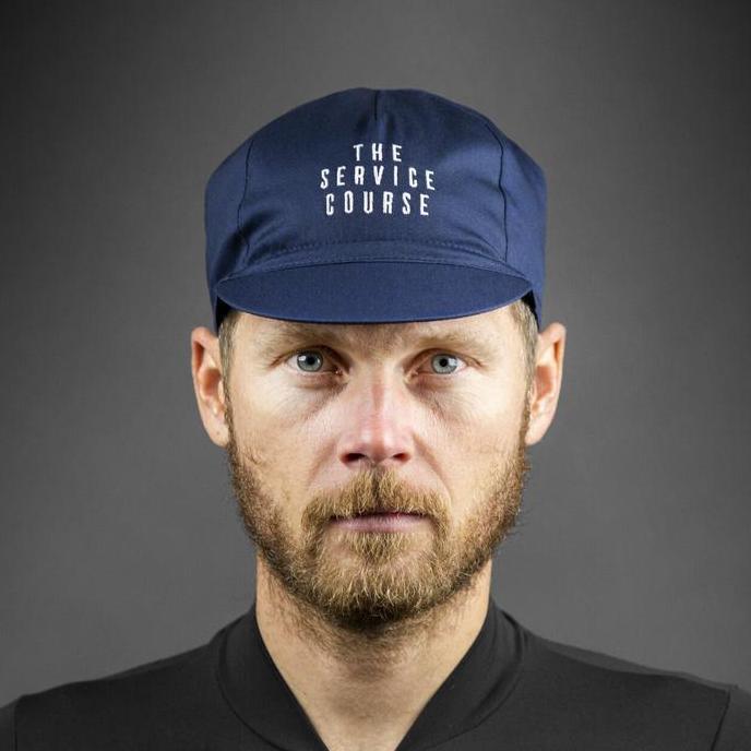 The Service Course Cycling Cap Black Navy Green