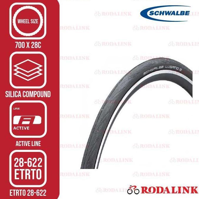 Schwalbe Ban Sepeda Lugano II 700x28C Folded