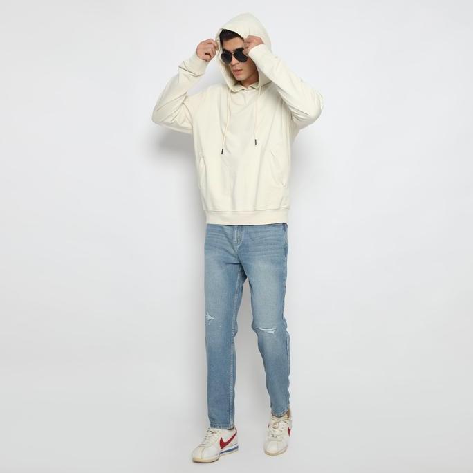 Murah Larusso - Bruno Oversized Basic Hoodie - Cream