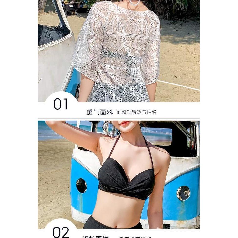 Bikini Pantai Set Sexy Jaring Baju Renang Wanita Korea Swimsuit