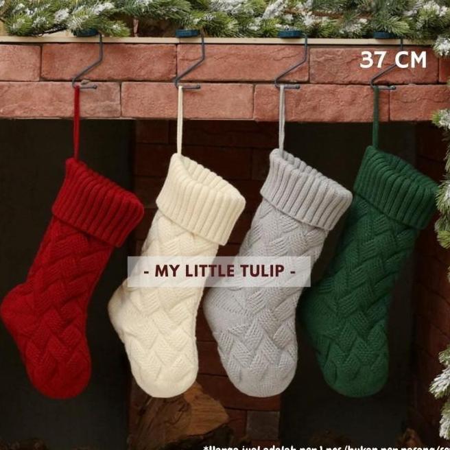 Gantungan Kaoskaki Rajut Santa Aksess Pohon Natal Kado Natal Bagus