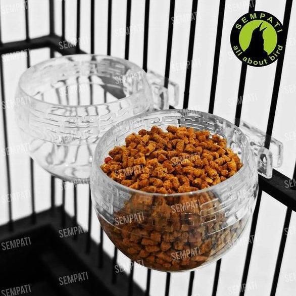 SEMPATI Cepuk Bulat Emboss Batik No 3 Cepuk Wadah Tempat Makan Pakan Minum Burung Murai Batu Kacer L