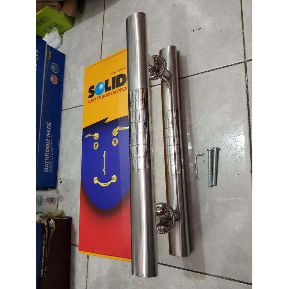 Handle pintu stainless baut tembus SOLID 45cm