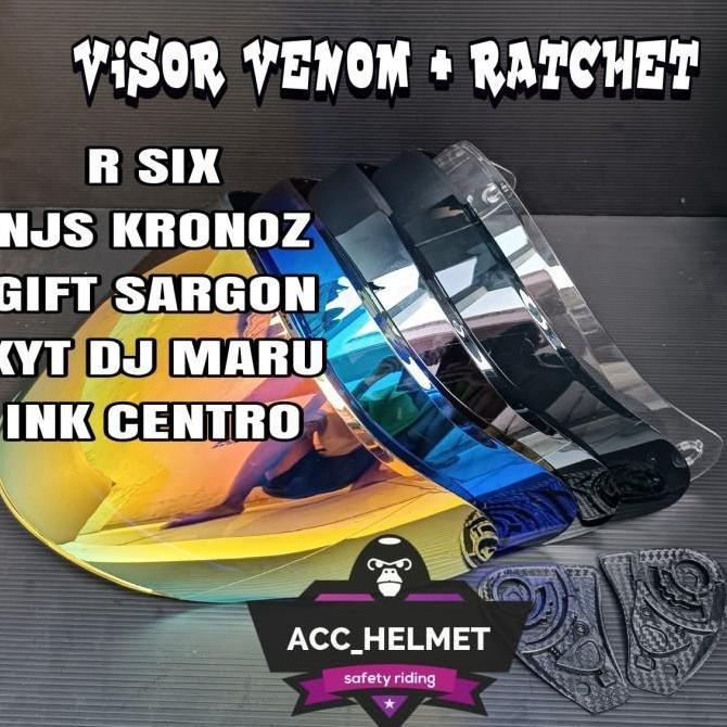 KACA / VISOR IRIDIUM VENOM HELM DYR SU / DYR OSAKA | NORISK