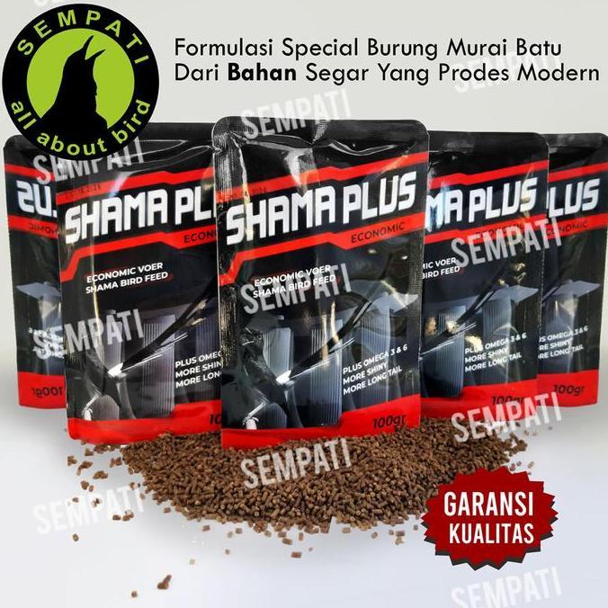 SEMPATI Voer Murai Batu Shama Plus Economic Sempati 100 Gram Pur Pakan Makanan Burung Murai Trotol H