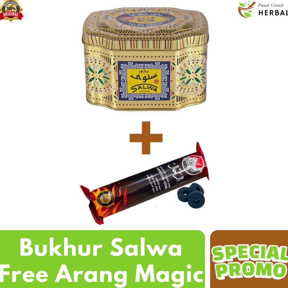 Paket Dupa Buhur Bakhoor Arab Satu Set Salwa Odour By Surrati Asli Original 100 Gr Termurah / Bukhur