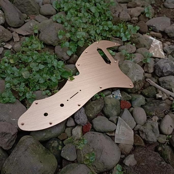 Pickguard Gitar Fender Squier Telecaster Thinline Anodized