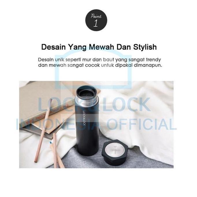 Lock N Lock - Hero Tumbler Hot And Cool 350 Ml / 400 Ml - Termos Air Minum Stainless