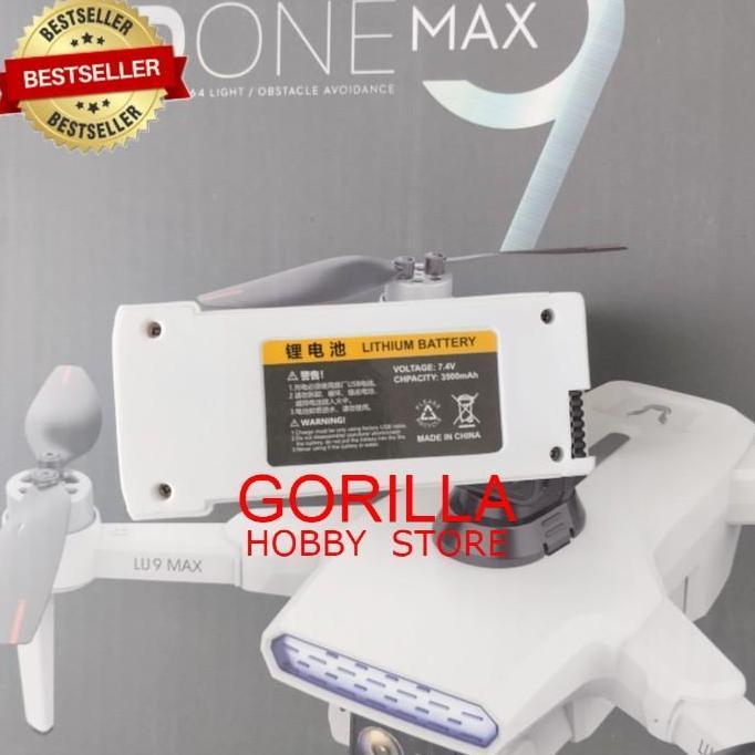 part baterai drone LU9 max lipo 7.4V 3500mAH propeller motor brushless