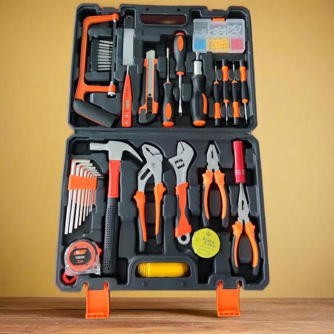 Toolkit Set Hiroki 102 Pcs - Tool Kit Toolbox Perkakas Set Kunci Tang