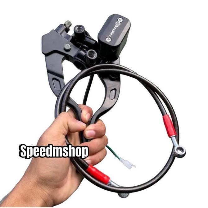 MASTER REM BREMBO SET TABUNG KOTAK PLUS SELANG REM DEPAN PANJANG 90CM UNIVERSAL SEMUA MOTOR VARIO SC