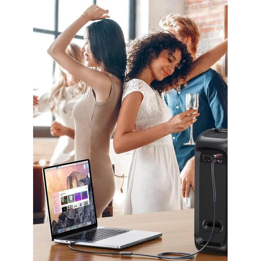 Ugreen Kabel Audio 2RCA Stereo To Jack 3.5mm Female For TV DVD Speaker