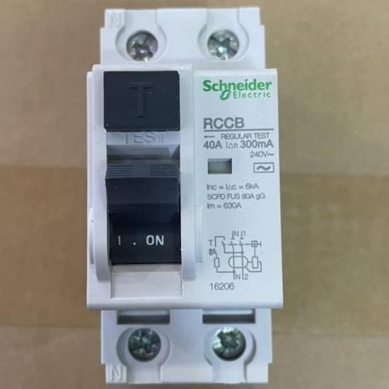 Murah ELCB RCBO iD 2P 40A 300mA SCHNEIDER Non COD