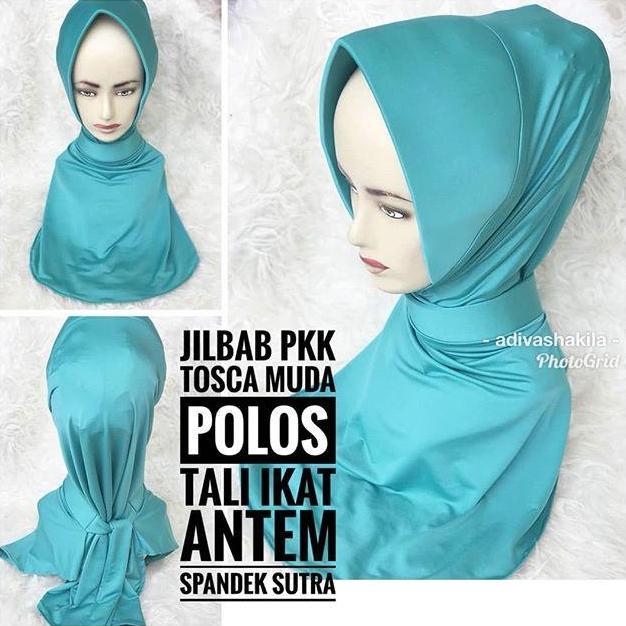 JILBAB PKK TOSCA MUDA POLOS TALI IKAT