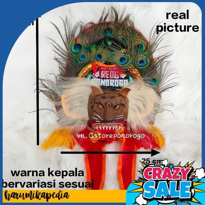 Reog Asli 30 Cm / Reog Anak / Reog Asli / Reog Ponorogo / Reog / Ponorogo / Barongan / Devil / Ganon