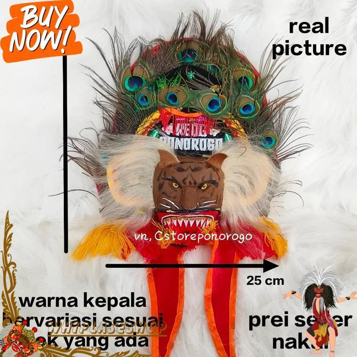 Reog Asli 30 Cm / Reog Anak / Reog Asli / Reog Ponorogo / Reog / Ponorogo / Barongan / Devil / Ganon
