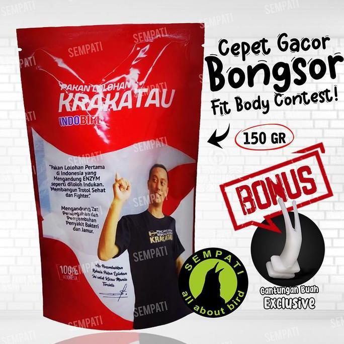 SEMPATI Krakatau Pakan Voer Lolohan Burung Murai Batu Trotol Krakatau++ Enzym Bubur Loloh Piyik Anak